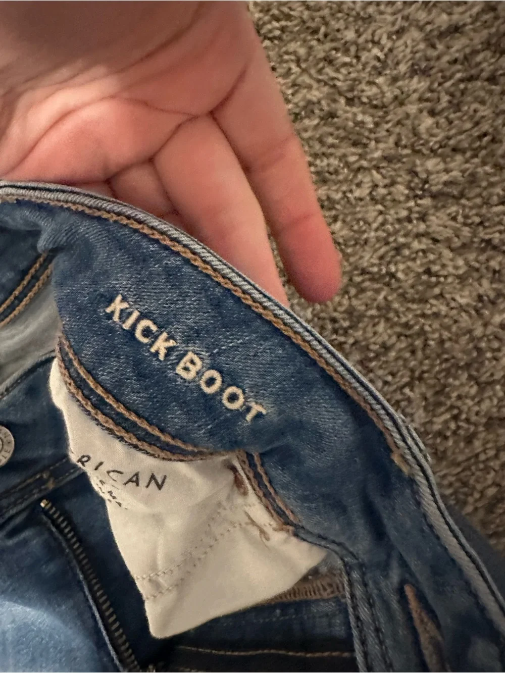 American Eagle Outfitters Women's Medium Blue Bootcut Jeans